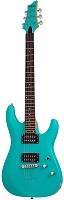 SCHECTER C-6 DELUXE SATIN AQUA